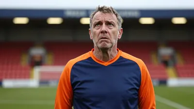 Here is the vivid, hyper-realistic image prompt based on the provided article: "A frustrated, weathered MICKY MELLON...